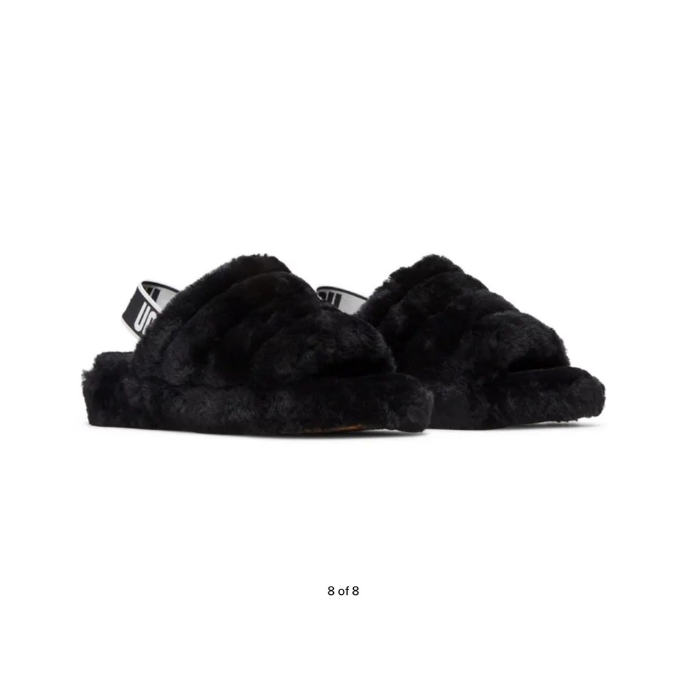 Authentic Black UGG Fluff Yeah